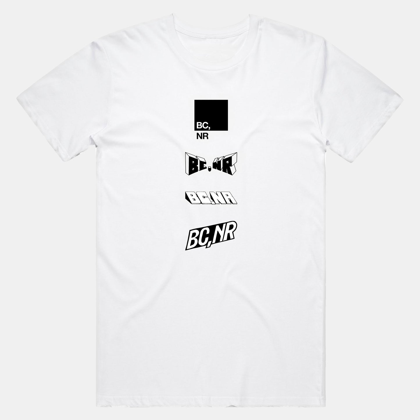 2025 BCNR Logos T shirt (White)